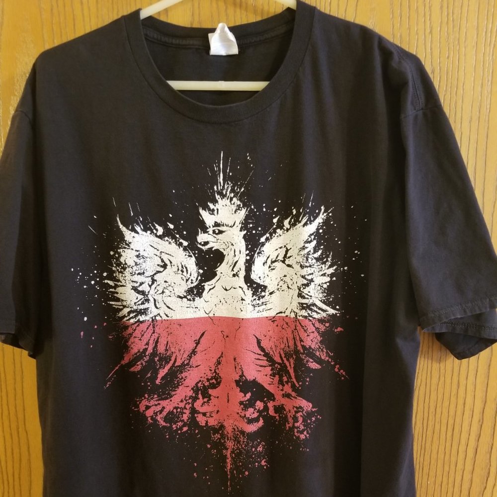 Polska - Tshirt - XXL - Black and Red